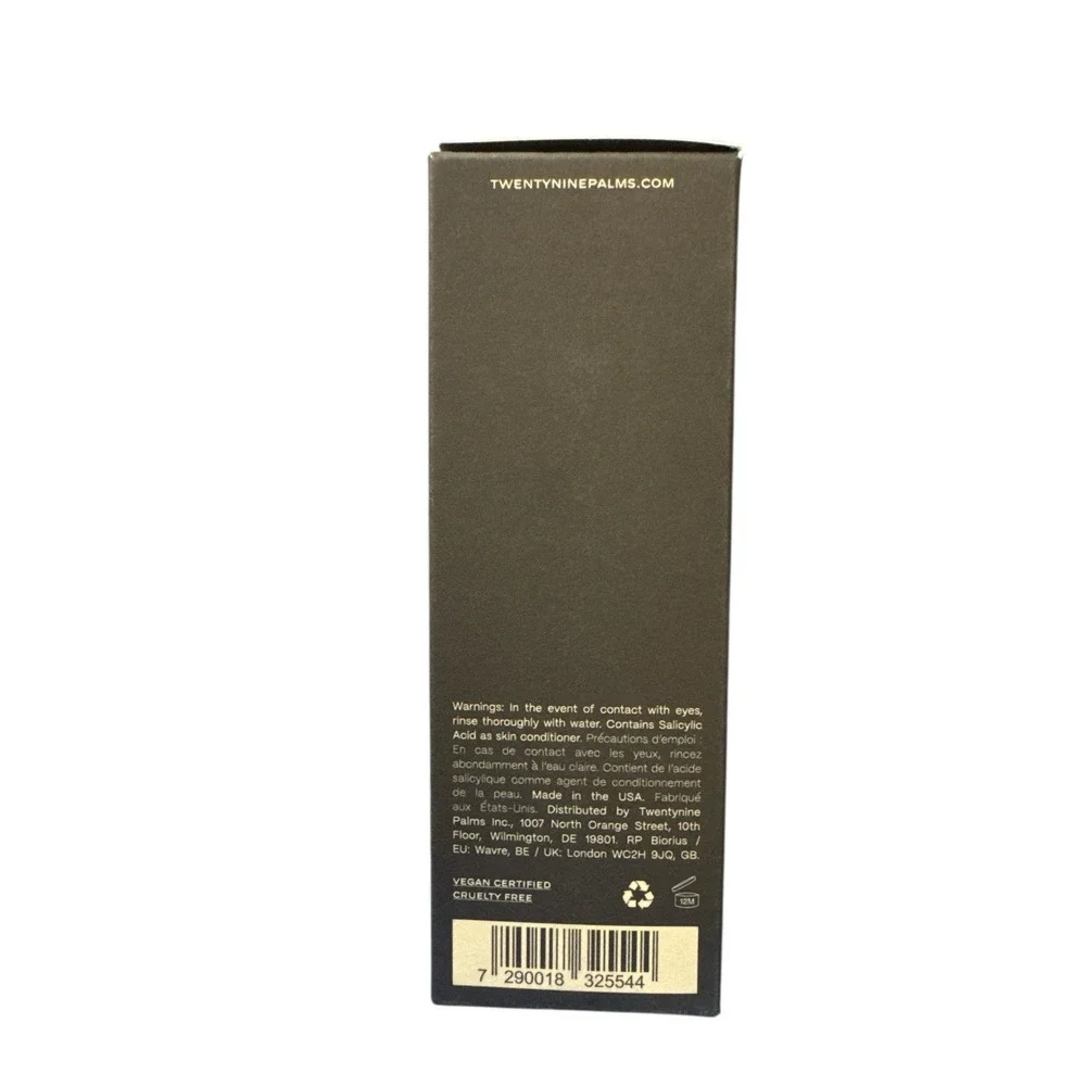TwentyNine Palms Facial‎ Cleanser 3.3oz Discont Luxury Jared Leto Brand Bundle 2